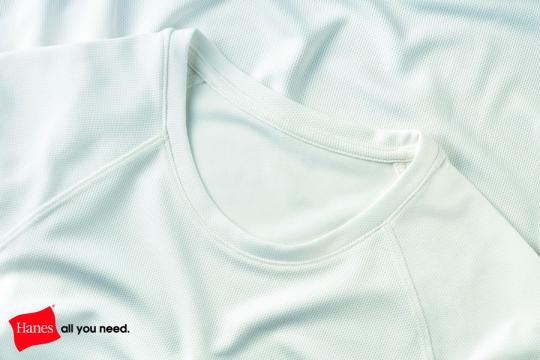 Tricou sublimabil Hanes alb marimea S
