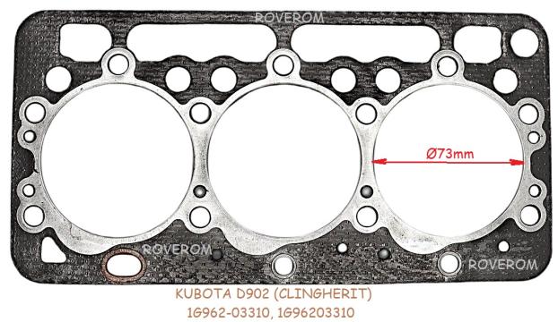 Garnitura chiulasa Kubota D902 (Clingherit) de la Roverom Srl