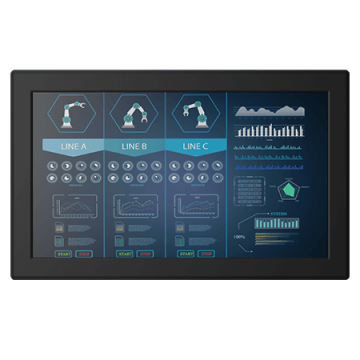 Display rezistiv cu montare pe panou tactil W24L100-PMC1OD