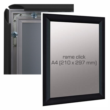 Rame click din aluminiu - culoare negru A4