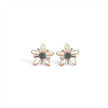 Cercei Brescia aur roz 14K de la Sandra Ferretti Srl