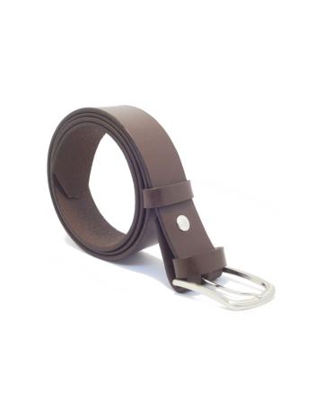 Curea piele naturala maro (latime 4 cm)