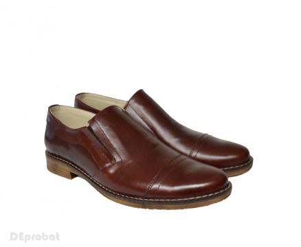 Pantofi barbati piele naturala maro casual-eleganti de la Deprobat.ro