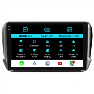 Navigatie dedicata Peugeot 208 2008 (2013-2018), QuadCore de la Nav Store