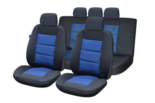 Set huse scaun Premium Lux - albastru