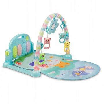 Salteluta de joaca cu pian Ricokids 7314 - albastru de la Montana Imobiliare Srl