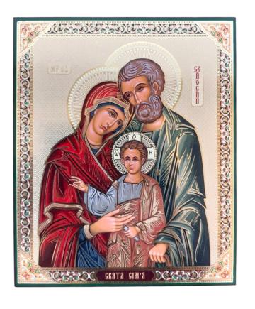 Litografie pe MDF 10/12 - Sfanta Familie