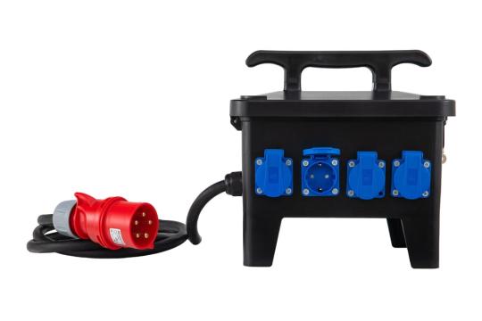 Distribuitor de curent, organizare de santier cu 2 prize de la Ledo Line Srl