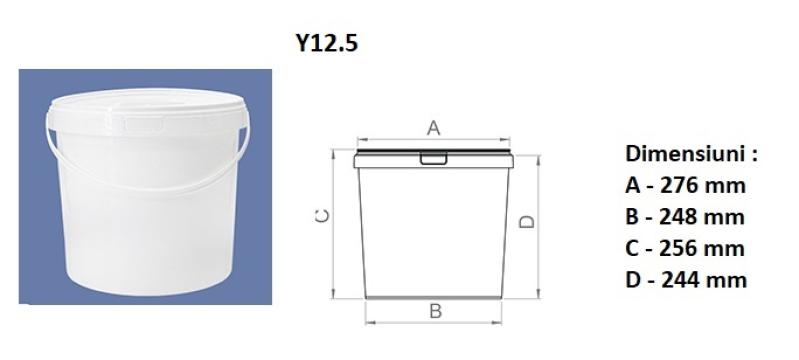Galeta rotunda 12.5 litri