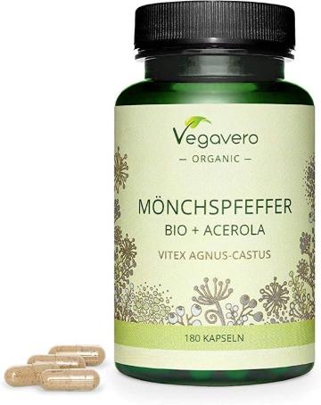 Supliment alimentar Vegavero Organic Vitex Agnus Castus