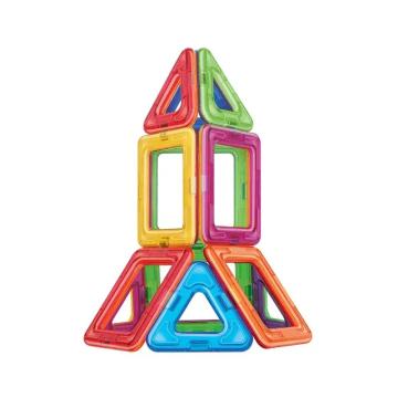 Joc set magnetic de construit, forme geometrice, 20 piese de la Saralma Shop Srl