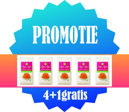 Agar Agar gelatina vegetala 4x20g+1 de la Natural Seeds Product SRL