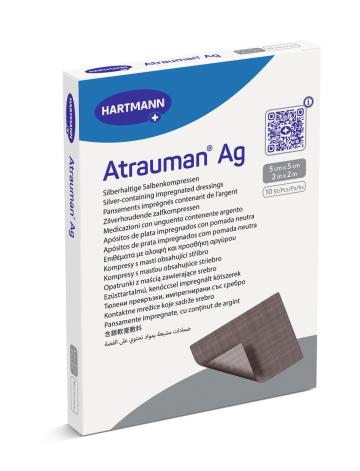 Pansament cu argint Atrauman AG - 5 x 5 - 10 buc