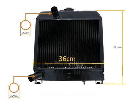 Radiator tractor Kubota - Sparex 22503