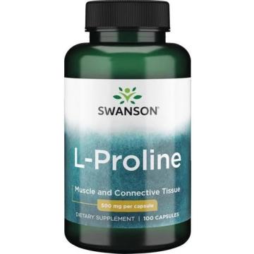 Supliment alimentar L-Proline 500mg 100 capsule Swanson