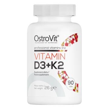 Supliment OstroVit Vitamina D3 + K2 90 tablete