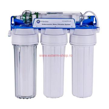 Aparat de filtrat apa in 4 trepte cu UF Ultrafiltru de 0,02 de la Exterm Rom Trading Srl
