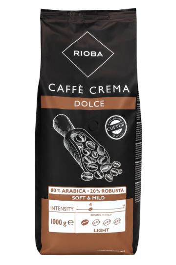 Cafea boabe Rioba Caffe Crema Dolce 1 kg