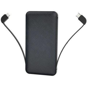 Baterie externa 10000 mah Dual USB, portabil cu cablu