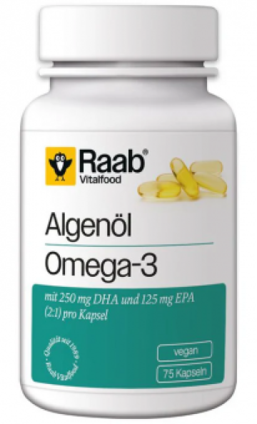 Supliment Omega 3 din ulei de alge 1183mg 75 cps 88.7g Raab