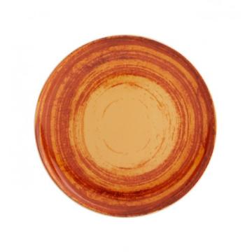 Set 6x Farfurie desert culoare orange, 22 cm, Mandarin