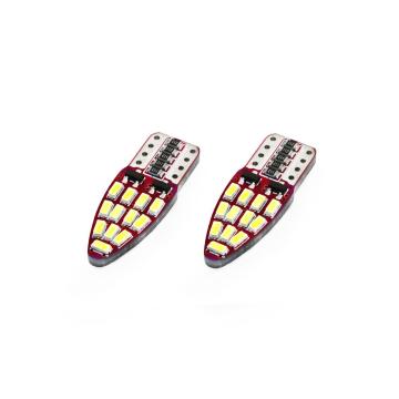 Set becuri auto cu Led Canbus compatibil T10E W5W 24 SMD alb