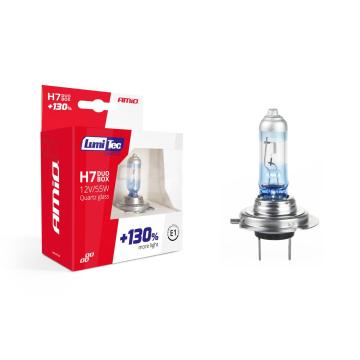 Set becuri cu halogen H7 12V 55W Lumitec limited + 130% duo de la Auto Care Store Srl