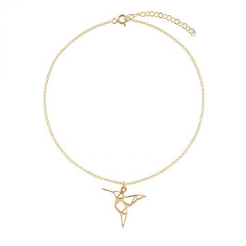 Bratara de picior din argint placat cu aur, Colibri de la Atelier Lolit Srl