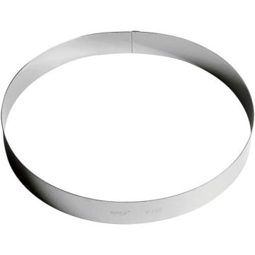 Inel inox tort 30 cm - forma profesionala inaltime 3.5 cm