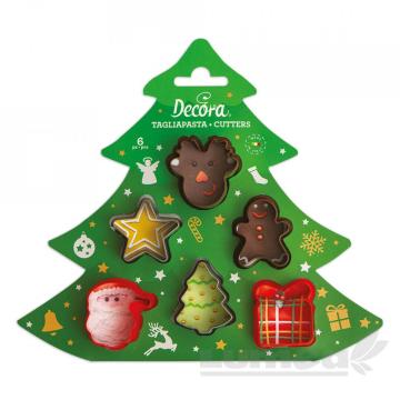 Set decupatoare mini Craciun, 6 buc. - Decora de la Lumea Basmelor International Srl