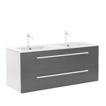 Dulap inferior Vario Clam 120 cu lavoar alb-antracit