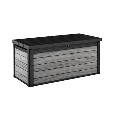 Lada de gradina din plastic Decocoat 570 L gri furtuna