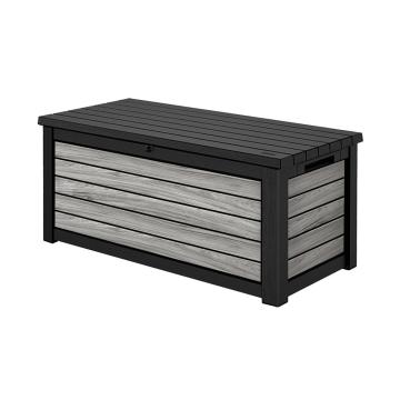 Lada de gradina din plastic Decocoat 630 L gri furtuna