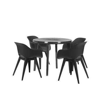 Set de mobilier de gradina grafit Likola 4+1