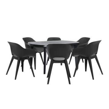 Set mobilier de gradina grafit Vira 6+1