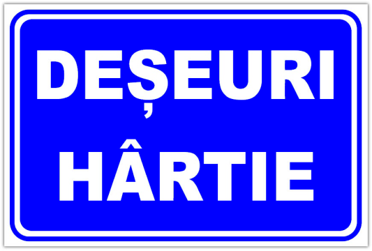 Indicator pentru deseuri hartie