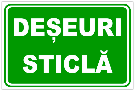 Indicator deseuri sticla