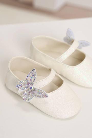 Pantofi botez fluture Babywalker MI.1658 - ivoire de la Andreeatex