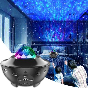 Proiector LED cu cer instelat, cu valuri de apa rotative
