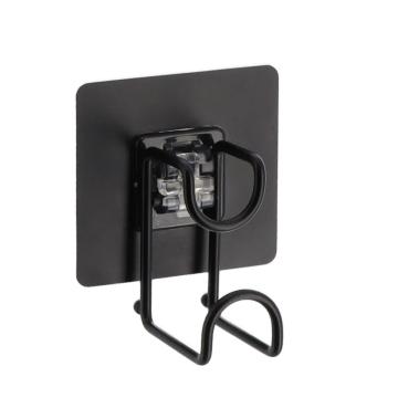Carlig cu adeziv PVC - negru