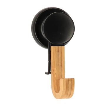 Carlig cu ventuza bamboo - negru