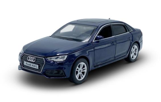Macheta auto Audi A4L 2019 albastru inchis, lumini, sunete de la Hobbyplanet Romania