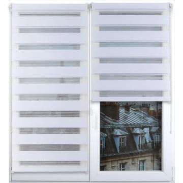 Rulou zebra 75x150 cm - alb compozitie polyester | jaluzele de la URBANIX SRL