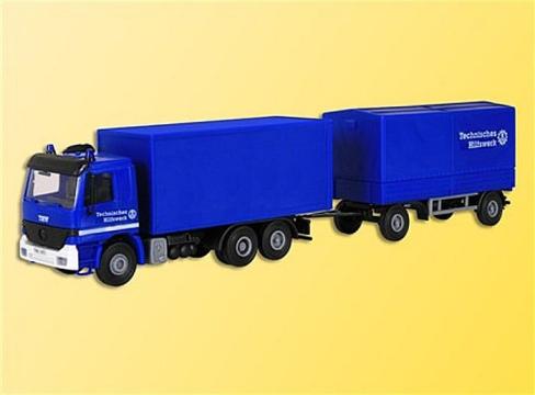 Macheta Camion cu remorca Mercedes Actros H0 Kibri 18473