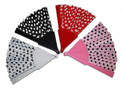Evantai petrecere cu buline 4 culori - 62384