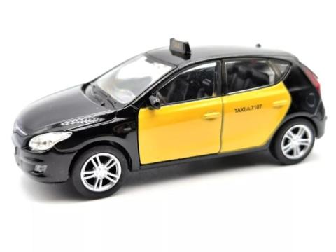 Macheta Hyundai i30 Taxi Barcelona Galben cu Negru , Welly de la Hobbyplanet Romania