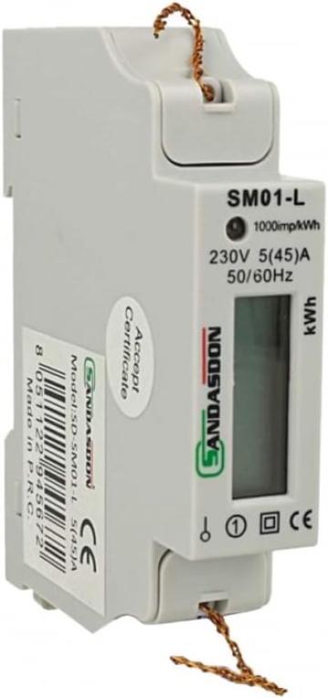 Contor electric monofazat 230V, energie de faza 1M de la Molifag Srl