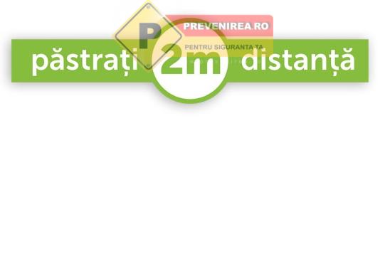 Banda adeziva de semnalizare Pastrati distanta