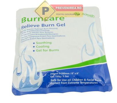 Compresa cu gel calmant pentru arsuri - sterila, racire