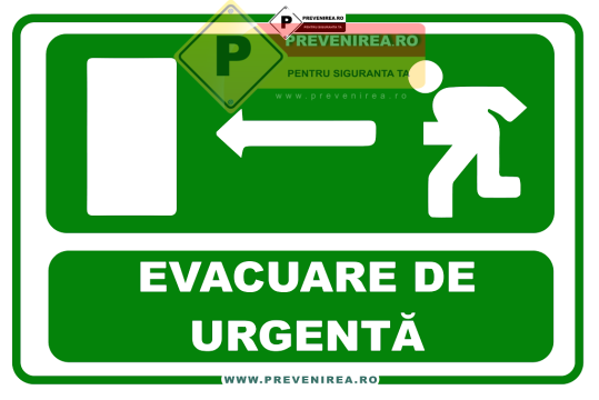 Indicator evacuare de urgenta stanga